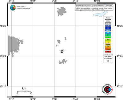 Mappa EMS - territori località