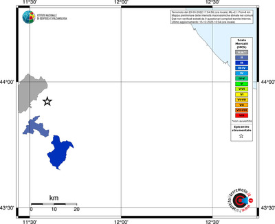 Mappa MCS - territori comuni
