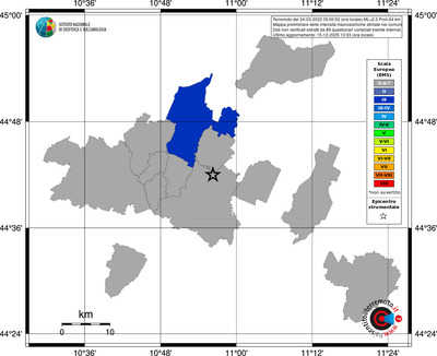 Mappa EMS - territori comuni