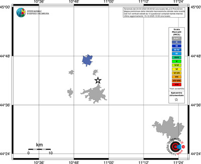 Mappa MCS - territori località