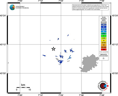 Mappa EMS - territori località