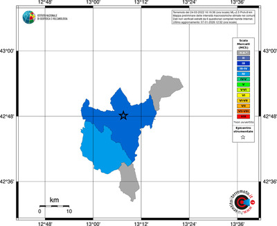Mappa MCS - territori comuni