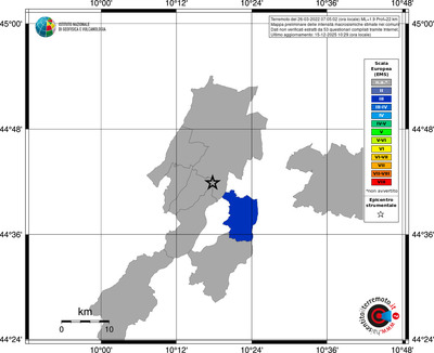 Mappa EMS - territori comuni
