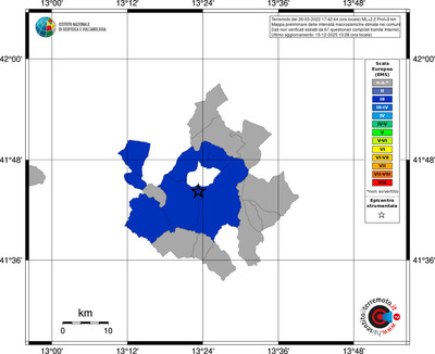 Mappa EMS - territori comuni