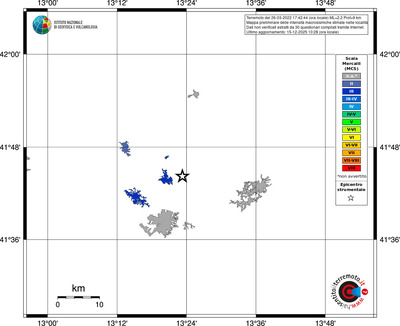 Mappa MCS - territori località