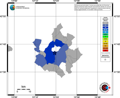Mappa MCS - territori comuni