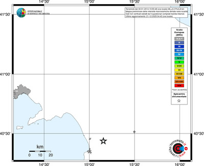 Mappa EMS - territori località