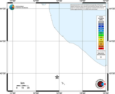 Mappa EMS - territori località