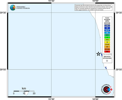 Mappa EMS - territori località