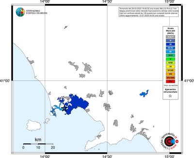 Mappa MCS - territori delle località
