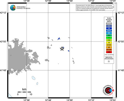 Mappa EMS - territori località