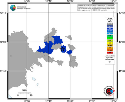 Mappa EMS - territori comuni