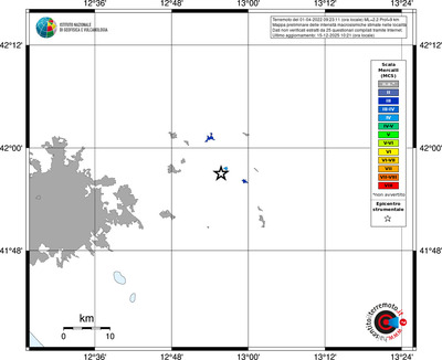 Mappa MCS - territori località