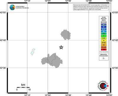 Mappa MCS - territori comuni