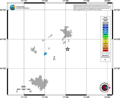Mappa EMS - territori località