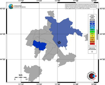 Mappa EMS - territori comuni