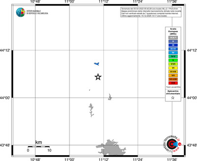 Mappa EMS - territori località