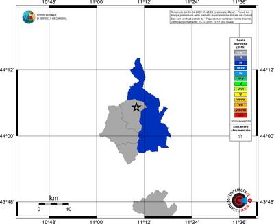 Mappa EMS - territori comuni