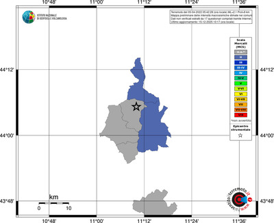 Mappa MCS - territori comuni