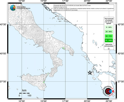 Mappa territorio comunale con almeno 3 questionari