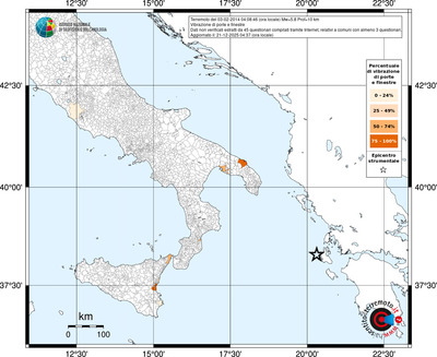 Mappa territorio comunale con almeno 3 questionari