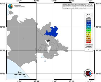 Mappa EMS - territori comuni