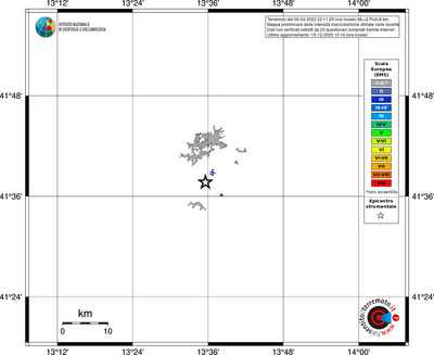 Mappa EMS - territori località