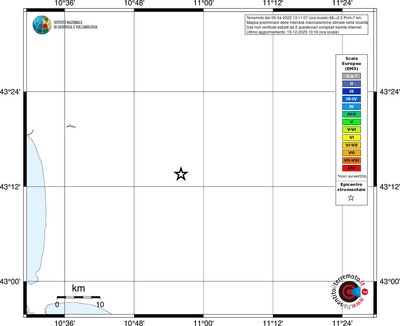 Mappa EMS - territori località