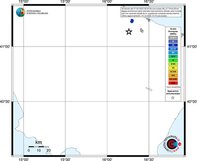 Mappa EMS - territori località