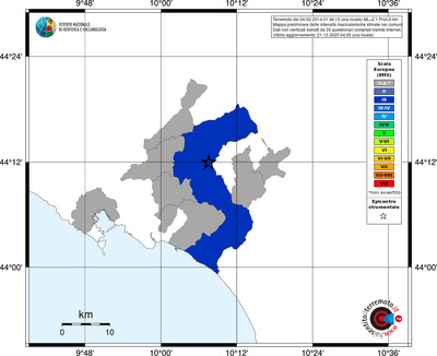 Mappa EMS - territori comuni