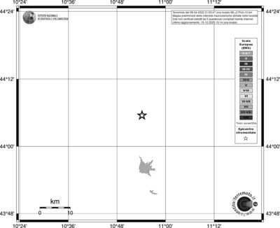 Mappa EMS - territori località