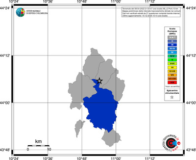 Mappa EMS - territori comuni