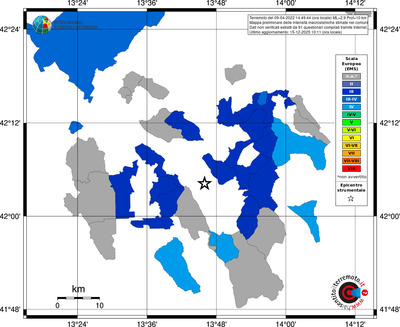 Mappa EMS - territori comuni