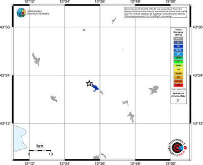 Mappa EMS - territori località