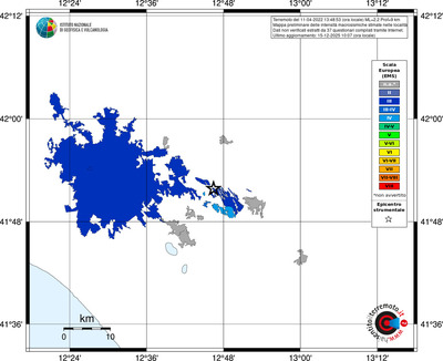 Mappa EMS - territori località