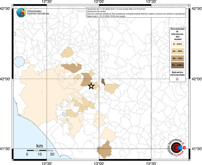 Mappa territorio comunale con almeno 3 questionari