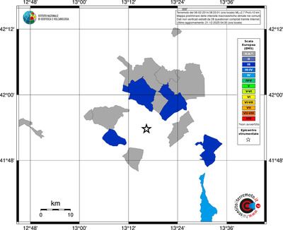 Mappa EMS - territori comuni