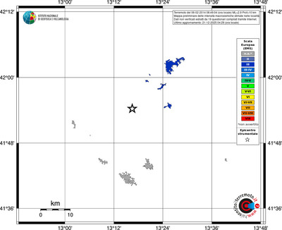 Mappa EMS - territori località