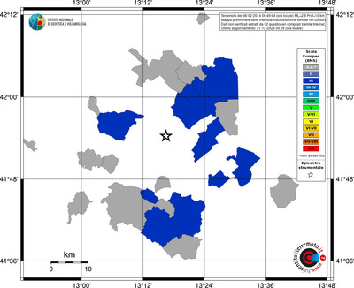 Mappa EMS - territori comuni