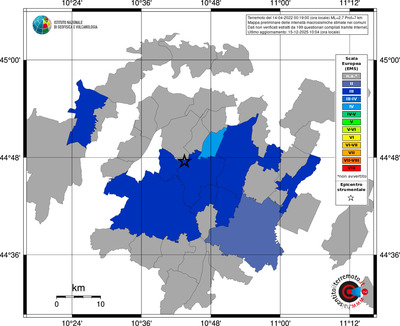Mappa EMS - territori comuni