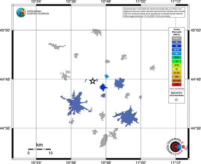 Mappa MCS - territori località