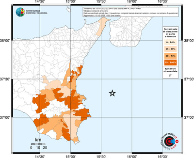 Mappa territorio comunale con almeno 3 questionari
