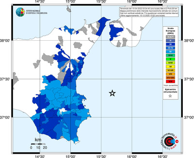 Mappa EMS - territori comuni