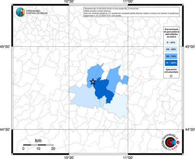 Mappa territorio comunale con almeno 3 questionari