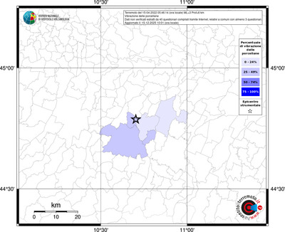 Mappa territorio comunale con almeno 3 questionari