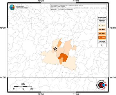 Mappa territorio comunale con almeno 3 questionari