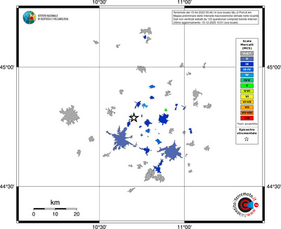 Mappa MCS - territori località