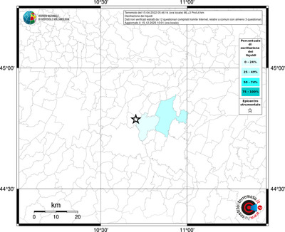 Mappa territorio comunale con almeno 3 questionari
