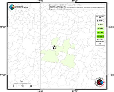 Mappa territorio comunale con almeno 3 questionari