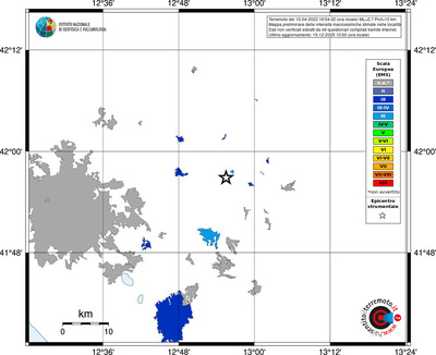 Mappa EMS - territori località
